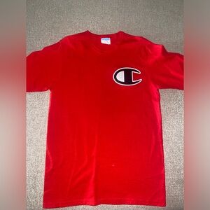 Red Champion Big logo T-shirt